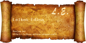 Lelkes Edina névjegykártya